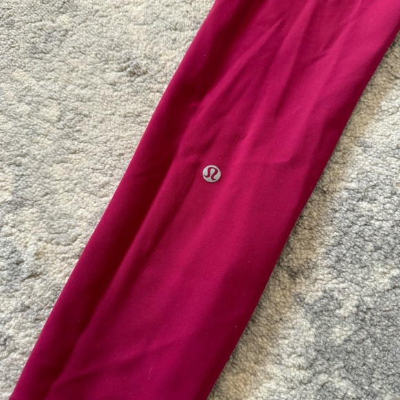 Lululemon Pink Fuchsia, Magenta Drawstring Leggings - Picture 5 of 5